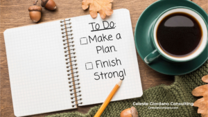 To Do: Make a Plan and Finish Strong
